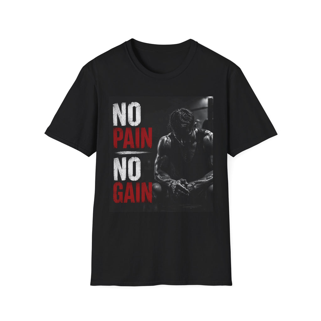 No Pain No Gain Gym T-Shirt — Motivational Workout Tee