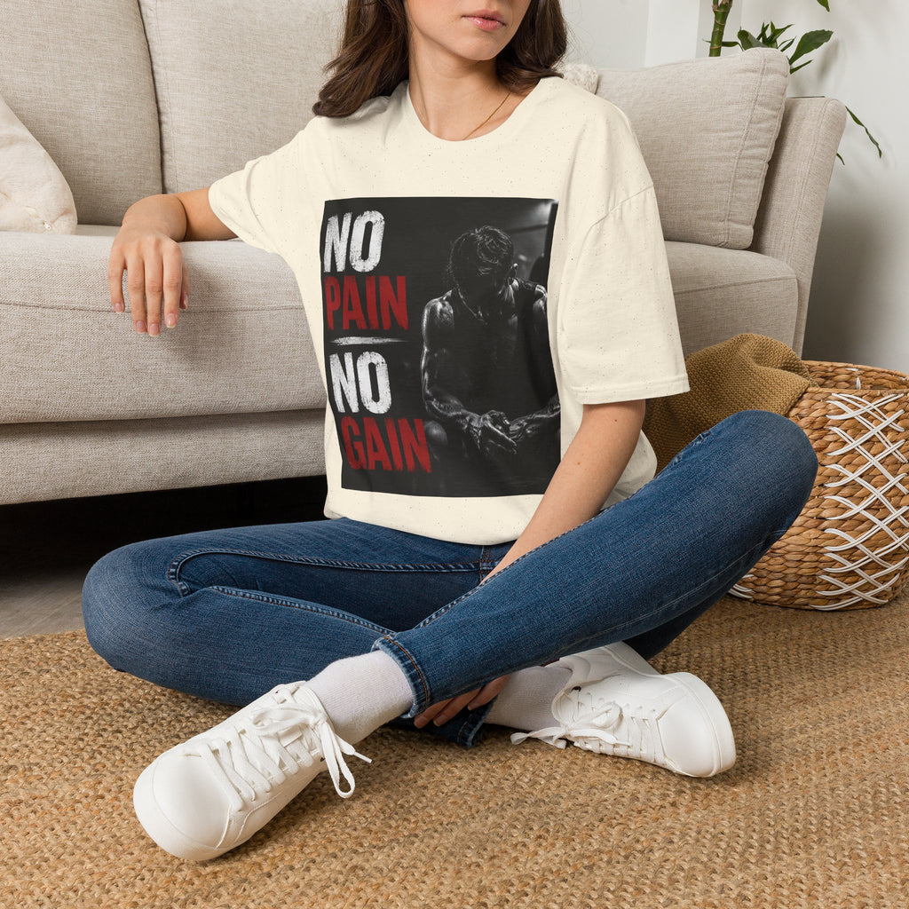 No Pain No Gain Gym T-Shirt — Motivational Workout Tee