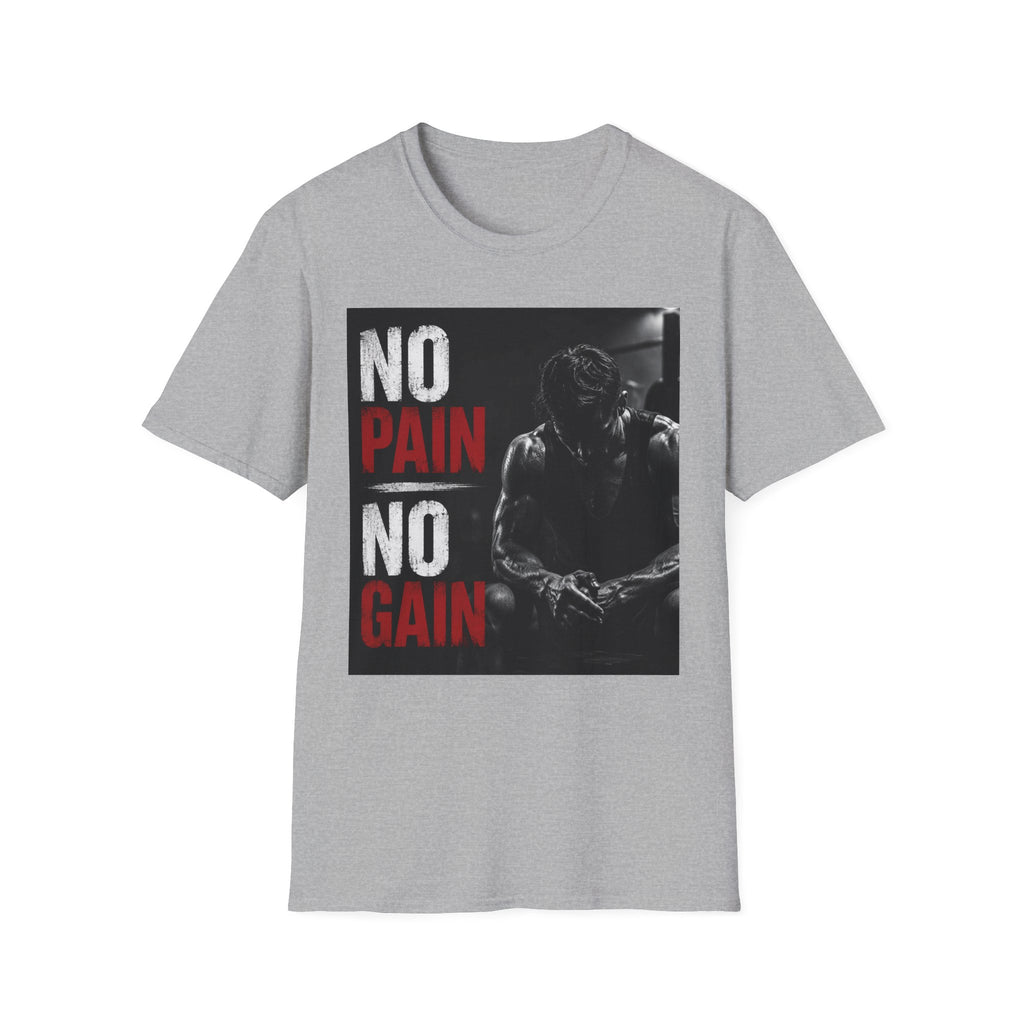 No Pain No Gain Gym T-Shirt — Motivational Workout Tee