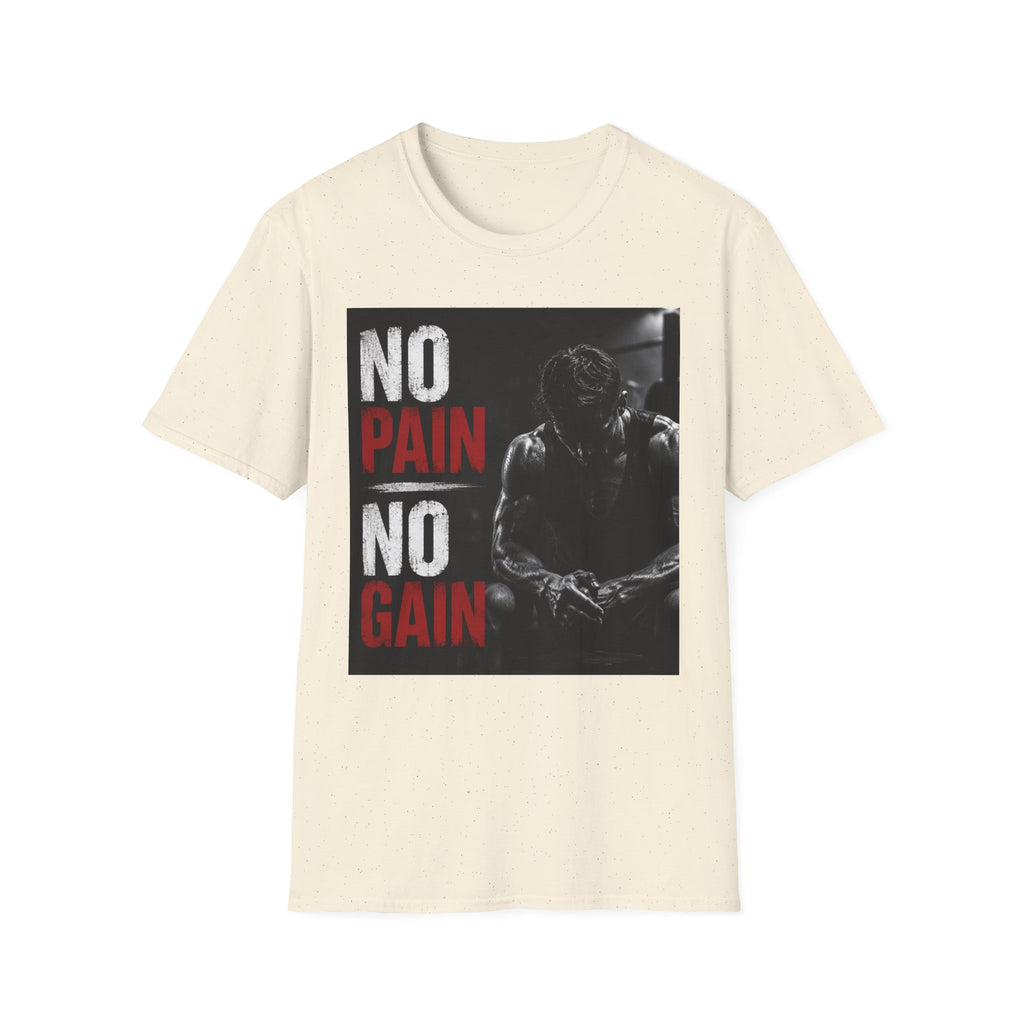 No Pain No Gain Gym T-Shirt — Motivational Workout Tee