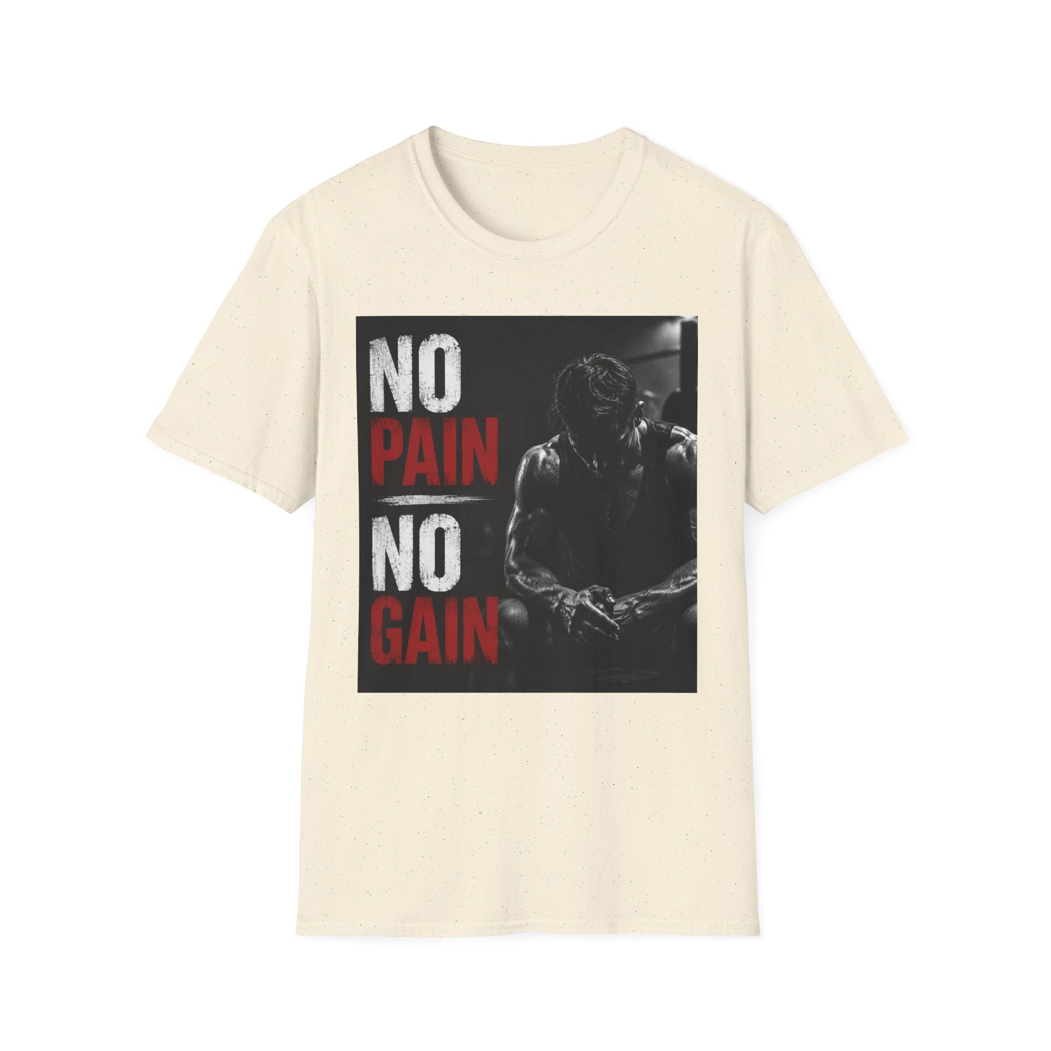 No Pain No Gain Gym T-Shirt — Motivational Workout Tee