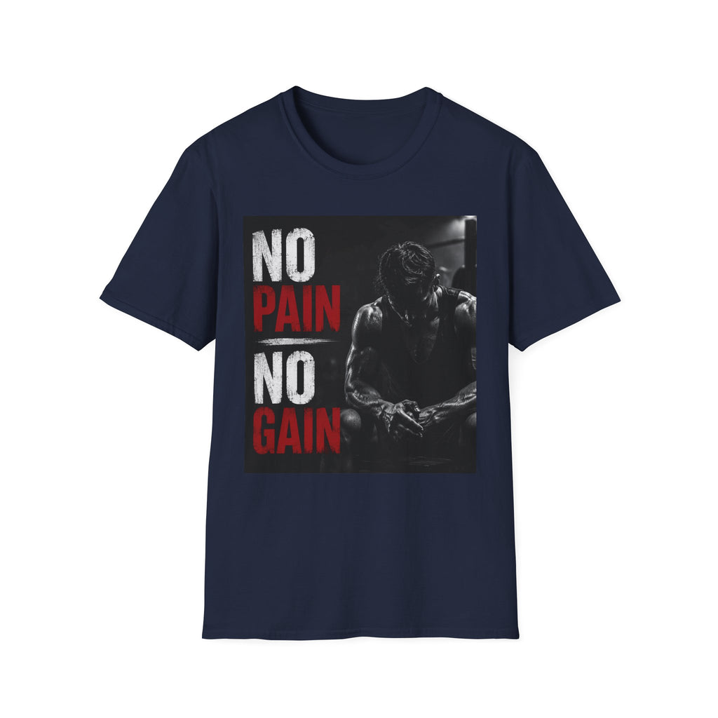 No Pain No Gain Gym T-Shirt — Motivational Workout Tee