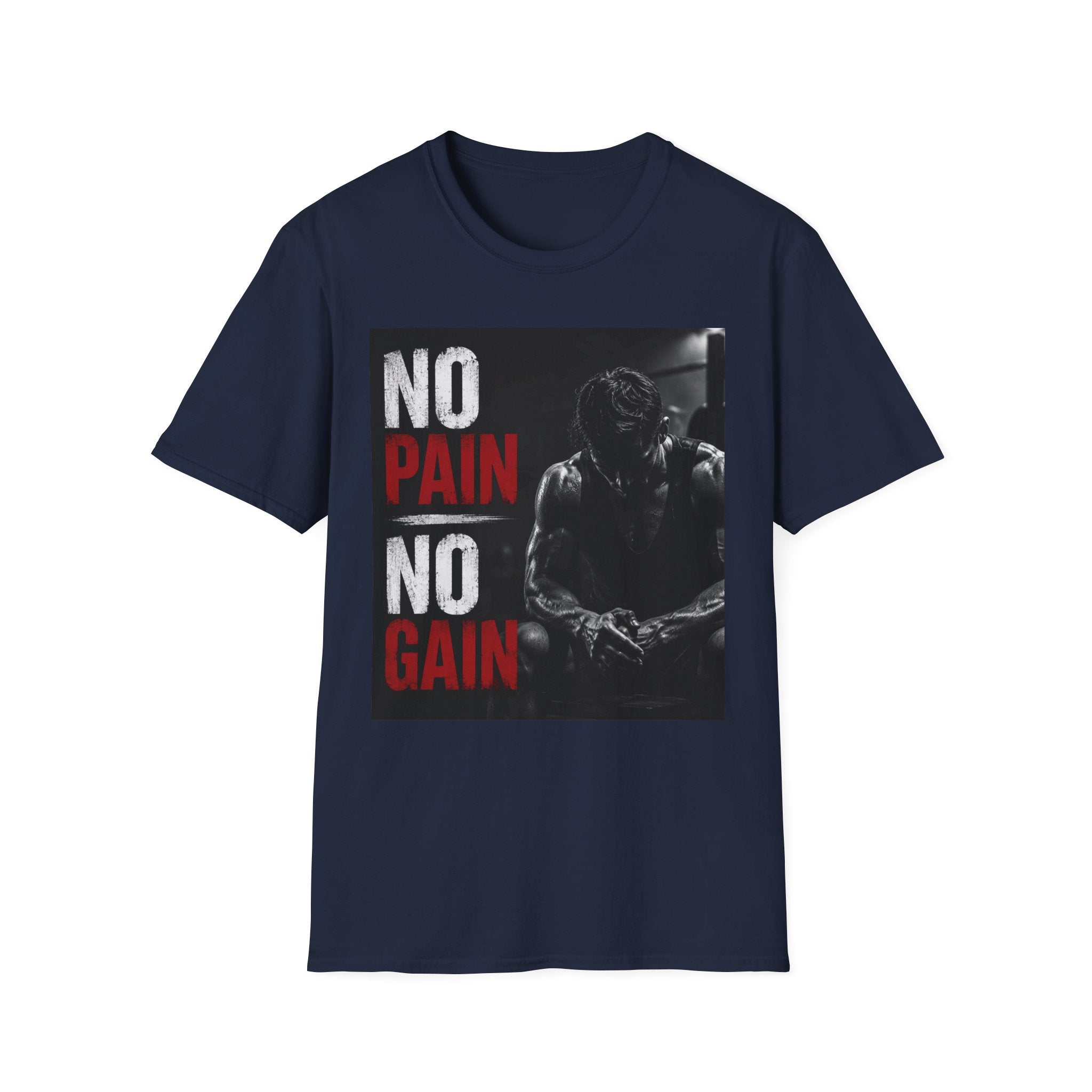 No Pain No Gain Gym T-Shirt — Motivational Workout Tee