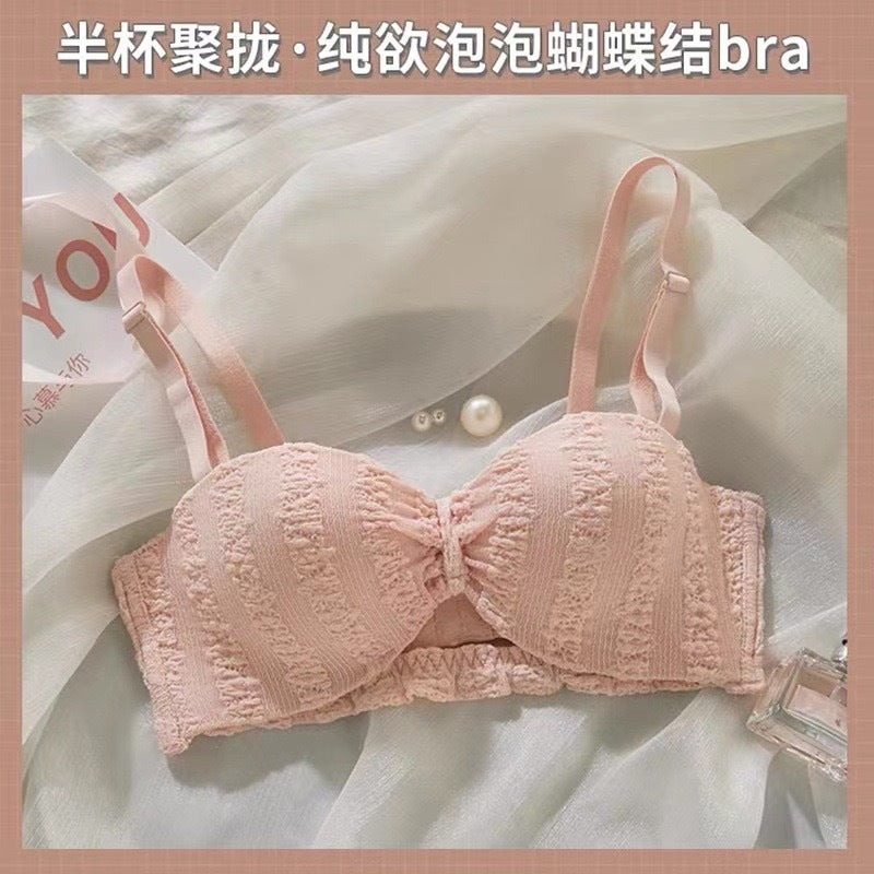 Strapless Push-Up Bra Set for Small Busts