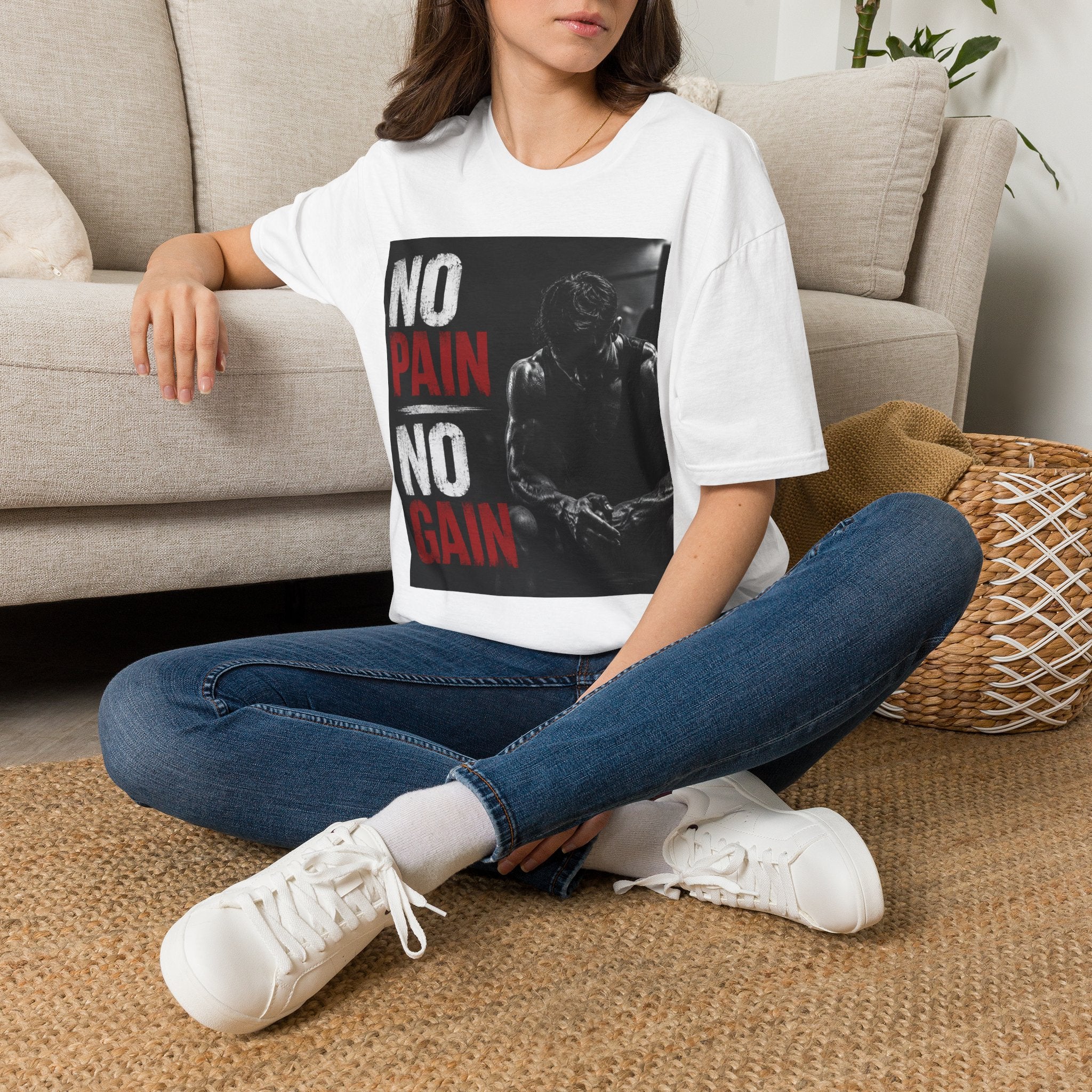 No Pain No Gain Gym T-Shirt — Motivational Workout Tee