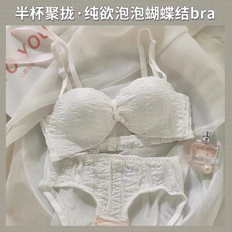 Strapless Push-Up Bra Set for Small Busts