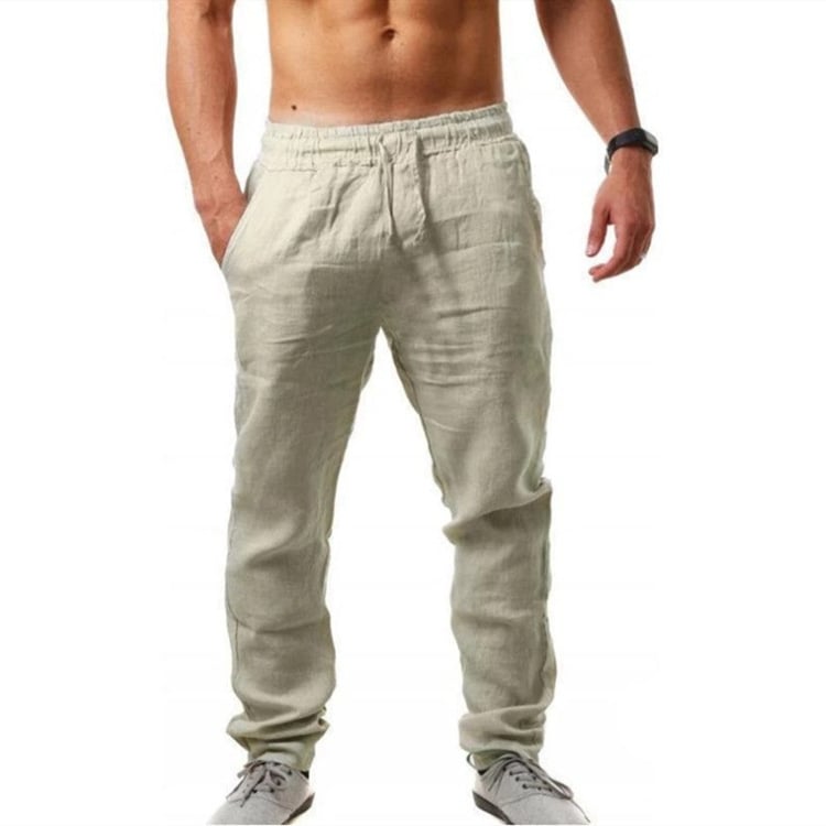 Men's Casual Linen Sports Trousers - Summer Style