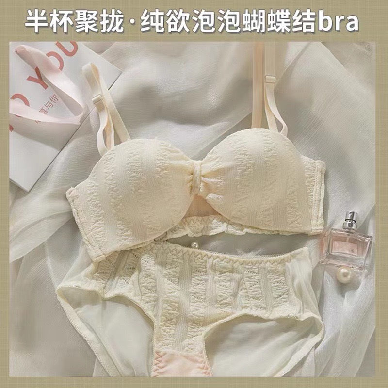 Strapless Push-Up Bra Set for Small Busts
