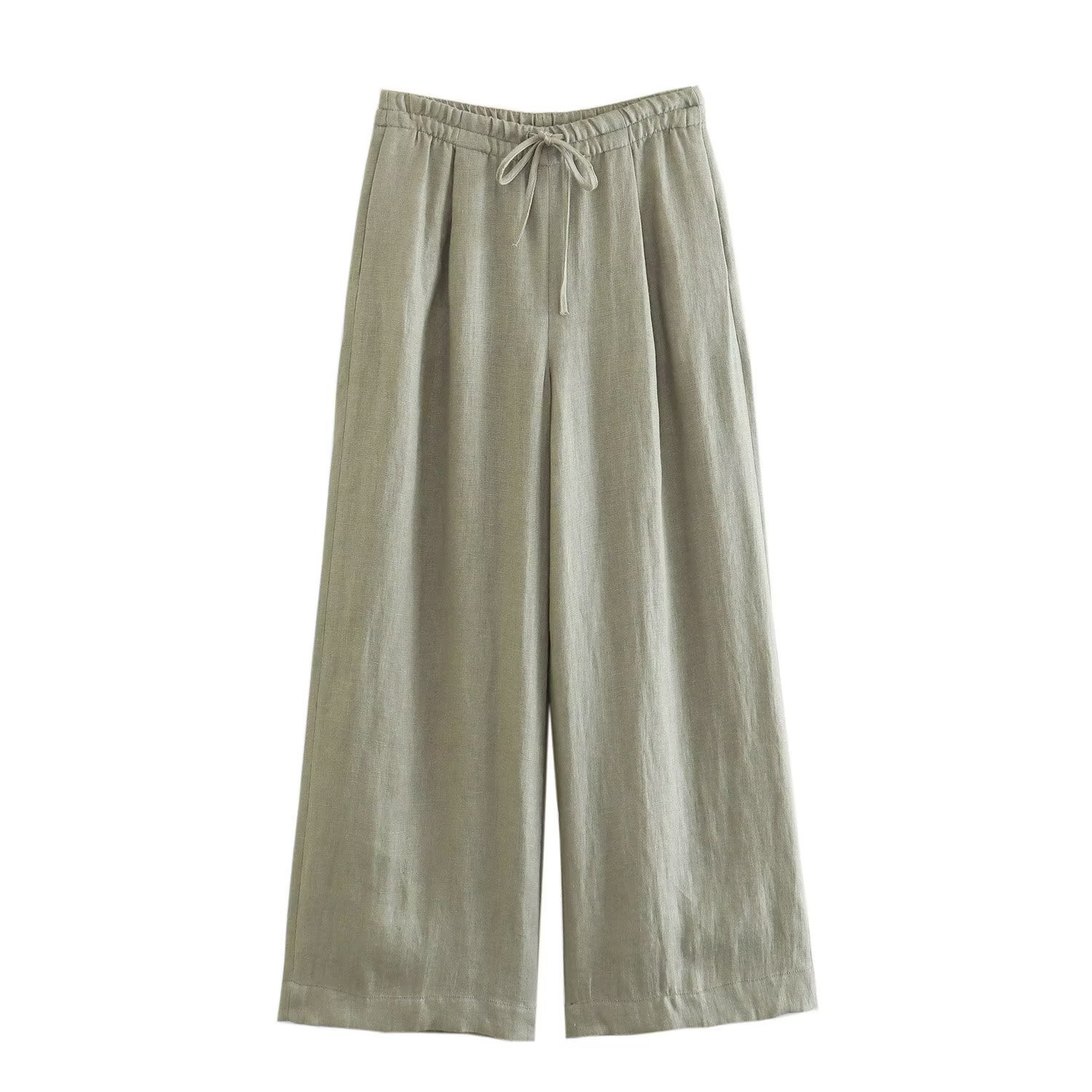 Casual Summer Set with Belted Linen Top (One Set)