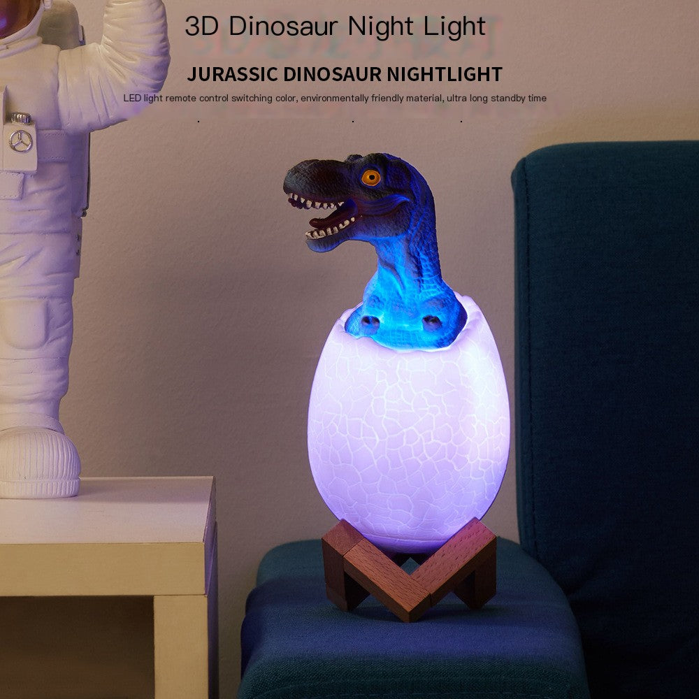 3D Dinosaur Night Light with Touch Control & USB