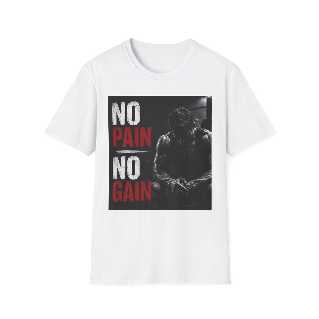 No Pain No Gain Gym T-Shirt — Motivational Workout Tee