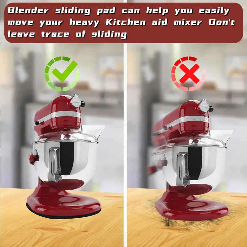 8x13 Inch Rubber Mixer Slider Mat for KitchenAid 4.5-5 Qt