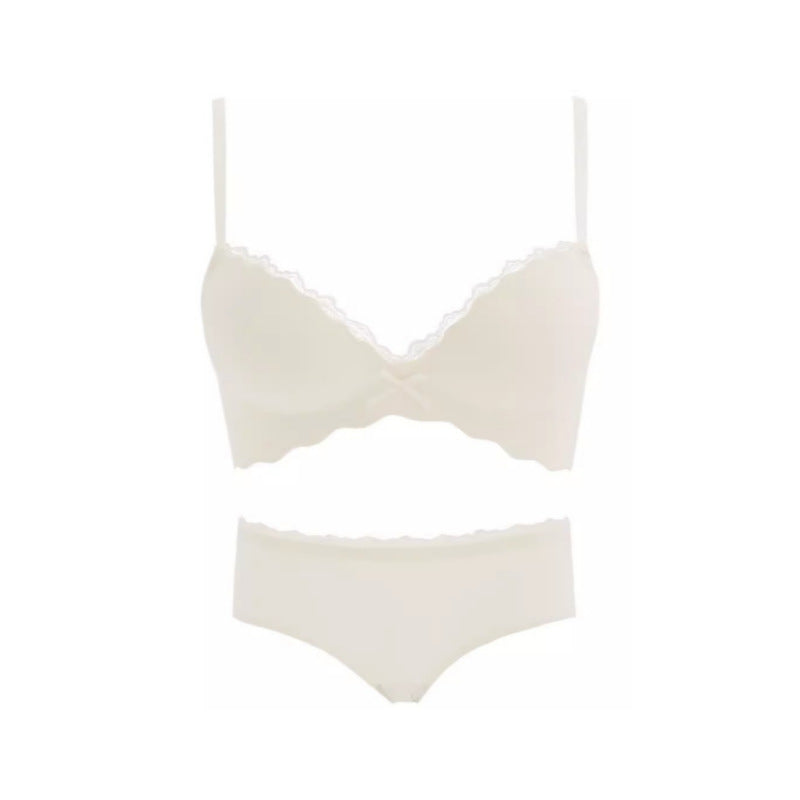 Seamless Push-Up Wireless Bra Set for Small Bust