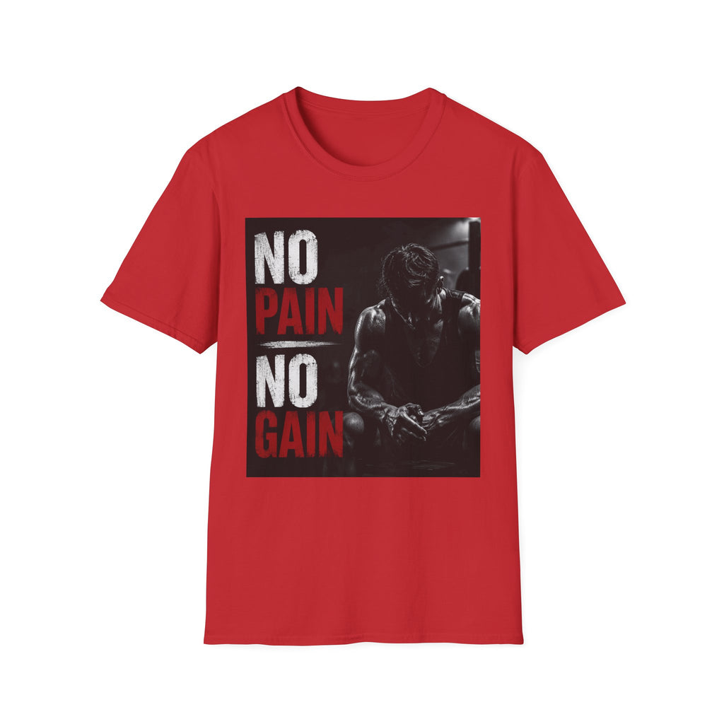 No Pain No Gain Gym T-Shirt — Motivational Workout Tee
