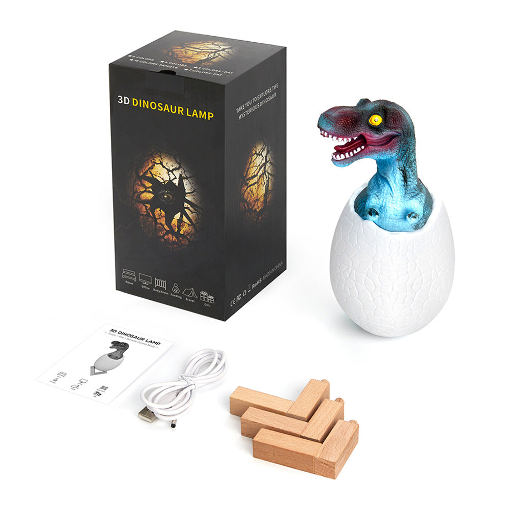 3D Dinosaur Night Light with Touch Control & USB