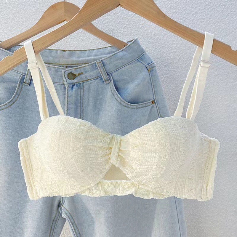 Strapless Push-Up Bra Set for Small Busts