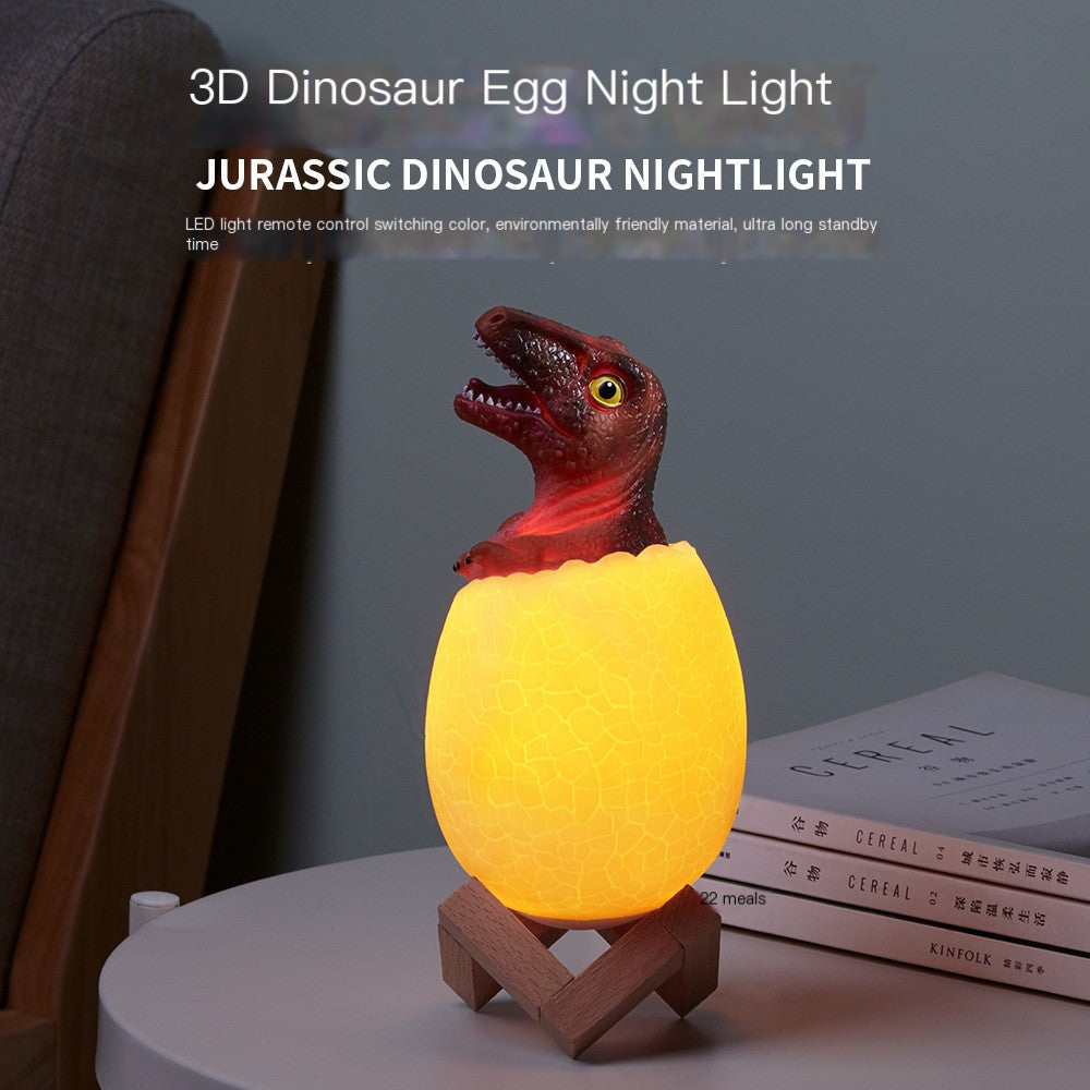 3D Dinosaur Night Light with Touch Control & USB