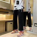 Men's Black Star Printed Baggy Jeans - Fashion Trend